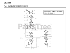 RedMax EBZ 7500 (966624301) - RedMax Backpack Blower (2010-09)