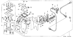 Honda BF200 A4 XA (BAEJ) - Honda Marine Engine, Made in Japan (SN: BAEJ-1200001 - BAEJ-1299999) REMOTE CONTROL (TOP MOUNT SINGLE TYPE) (L.)