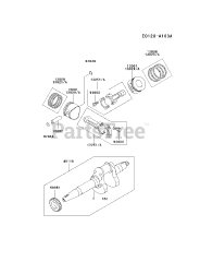 Kawasaki FD620D-AS23 - Kawasaki Engine PISTON/CRANKSHAFT