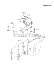 Kawasaki FA130D-BS10 - Kawasaki Engine AIR-FILTER/MUFFLER