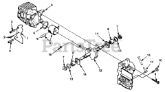 Homelite SUPER 2 (UT-10697-E) - Homelite Chainsaw Engine Internal (192, Super 2, 200, Super 2 SL)
