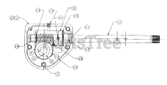 Yard-Man 31AE623D401 - Yard-Man Snow Thrower (1998) Gear Assembly