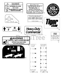 Scag STC48V-26BS - Scag Tiger Cub 48" Zero-Turn Mower, 26hp Briggs & Stratton (SN: D1300001 - D1399999)