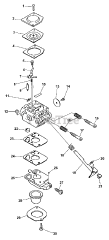Echo SRM-2110 - Echo String Trimmer (Type 1) Carburetor  S/N: 001001-205481, 001001-018529