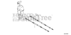 Honda BF250 A XXCA (BBJJ) - Honda Marine Engine, Made in Japan (SN: BBJJ-8000001 - BBJJ-9999999) CABLE (SINGLE)