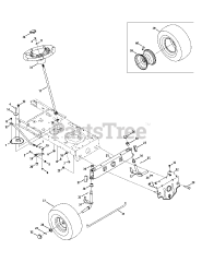 Craftsman 247.203700 (13A277XS099) - Craftsman T1000 Lawn Tractor (2014)