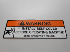 Scag 483402 Belt Cover Decal - image 1