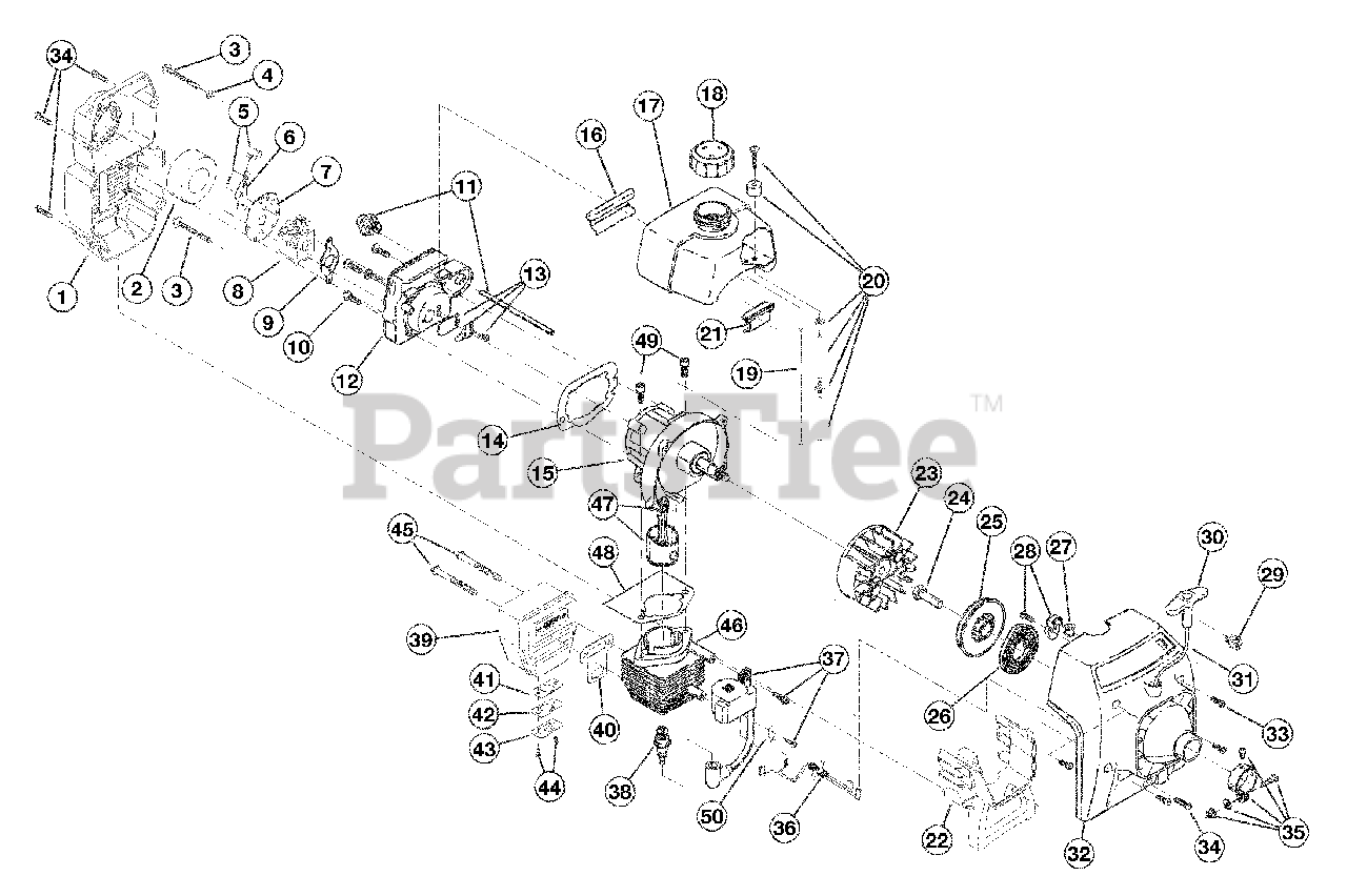 fuel line yard machine trimmer parts