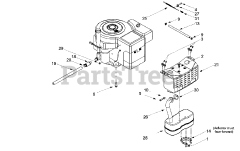 Cub Cadet 1170 (13CD608G101) - Cub Cadet Lawn Tractor (SN: 1I010H - 1H311H) (2001) 1170 Engine Accessories