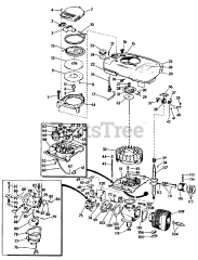 Lawn-Boy 7210 - Lawn-Boy Walk-Behind Mower (SN: 000000001 - 099999999) (1960) Model C-12aa Engine Parts List