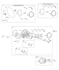 Briggs & Stratton 19N132-0089-H7 - Briggs & Stratton Horizontal Engine Cylinder Head, Gasket Sets