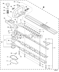 Echo 9001029 - Echo Gear Case/Blades Assembly