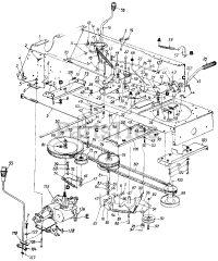 Ranch King 132-800H205 - Ranch King Lawn Tractor (1992) Levers &amp; Drive Assembly