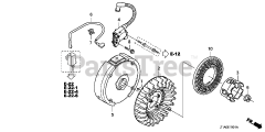 Honda GC190 A QHAD (GCAAA) - Honda Engine, Made in USA (SN: GCAAA-1000001 - GCAAA-9999999) FLYWHEEL (2)