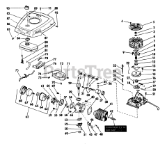 Lawn-Boy 5501 - Lawn-Boy Walk-Behind Mower (SN: 300000001 - 399999999) (1973) Engine, Starter, Magneto And Carburetor Parts List Models Used On: 8250, 8250x