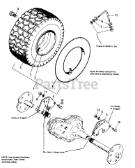 Allis-Chalmers T-811 (1691045) - Allis-Chalmers Garden Tractor, 11hp Wheel &amp; Tire Group