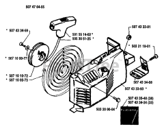 Husqvarna 33 - Husqvarna Chainsaw (1989-05) Starter Assembly