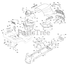 Yard King 7800738 (96042010400) - Yard King 48" Lawn Tractor, 23hp (2011)