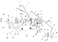 MTD 19485-7 - MTD 42" Snow Blade Assembly (1987)