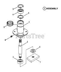 Snapper GT 180H485K (80384) - Snapper 48" Garden Tractor, 18hp Spindle Assembly