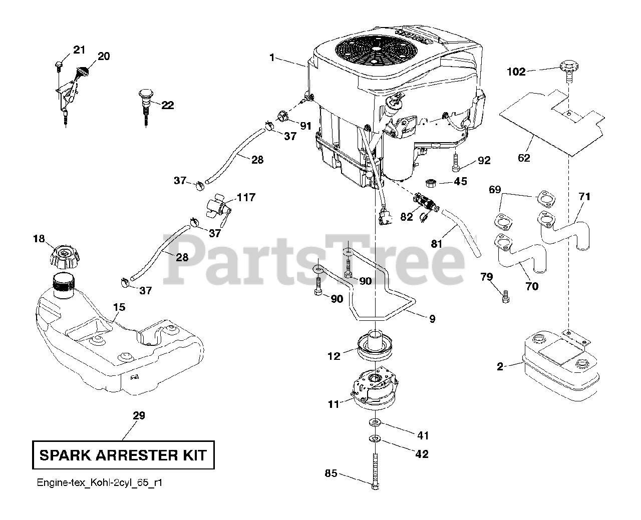Husqvarna TS 348 (96043023900) Husqvarna 48" Garden Tractor (201709