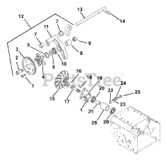 Gravely 924519 - Gravely 36" Power Brush, Tecumseh (SN: 000101 & Above)