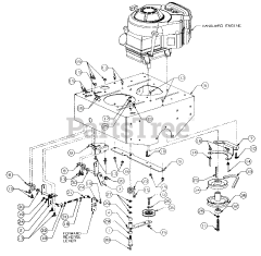 Cub Cadet 5416 R (553C562K100) - Cub Cadet Walk-Behind Mower (SN: 457900 - 460859) Engine Deck Assembly Manual PTO