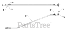 Cub Cadet 2X 26 TRAC (31AH7FVM710) - Cub Cadet 2X 26" TRAC Snow Thrower (2020) Shift Rod Assembly