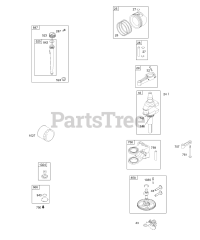 Briggs & Stratton 313707-0126-E1 - Briggs & Stratton Vertical Engine Cam, Crankshaft, Oil, Piston