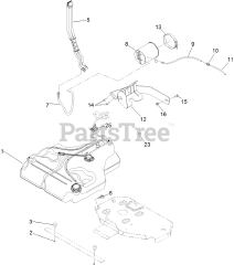 Toro 78928 (6000) - Toro 72" Z Master Zero-Turn Mower, Side-Discharge Deck (SN: 312000001 - 312999999) (2012) FUEL TANK MOUNTING ASSEMBLY