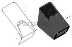 Scotts 228670x8B - Scotts 22" Walk-Behind Mower (2001) Bag Assembly