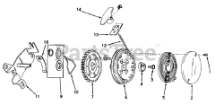 Toro 10500 - Toro 21" Rear Bagging Walk-Behind Mower (SN: 001000001 - 001999999) (1981) Rewind Starter No. 590450a