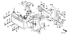 Honda GC160 LA QDE (GCAHA) - Honda Engine, Made in USA (SN: GCAHA-3599750 - GCAHA-9999999) FUEL TANK@FUEL PUMP