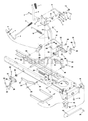 Murray 40542A - Murray 40" Lawn Tractor (1997) Mower Housing Suspension