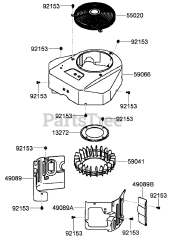 Toro 23208 G (STX-26) - Toro Stump Grinder (SN: 316000001 - 316999999) (2016) Cooling Equipment Assembly