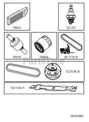 Jonsered LT 2218 A (960410239-01) - Jonsered Lawn Tractor (2013-05)
