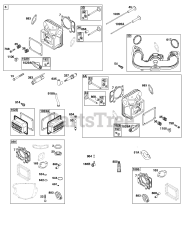 Briggs & Stratton 44C677-0001-B1 - Briggs & Stratton Vertical Engine Cylinder Head Group