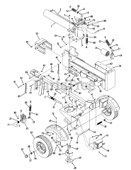 MTD 24BF510B004 - MTD Gold Log Splitter (2008) General Assembly