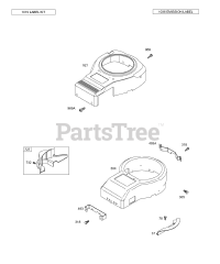 Briggs & Stratton 28P777-0641-E1 - Briggs & Stratton Vertical Engine Blower Housing/Shrouds