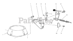 Toro 22026 - Toro Walk-Behind Mower (SN: 099000001 - 099999999) (1999) Brake Assembly