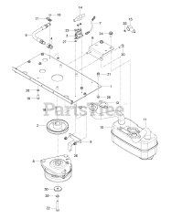 RedMax RZT 54 x (967671101-00) - RedMax 54" Zero-Turn Riding Mower (2017-11) ENGINE PLATE
