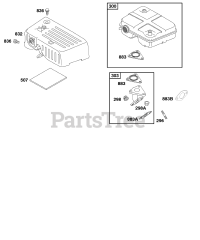 Briggs & Stratton 118432-0124-E1 - Briggs & Stratton Horizontal Engine Exhaust System