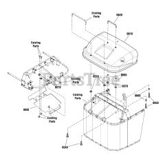 Murray 1687825 - Murray Collector Cover for Rear-Discharge Lawn Tractor
