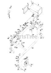 Gravely 888021 - Gravely 40" Wing Deck 4-Wheel Tractor (SN: 000101 & Above)