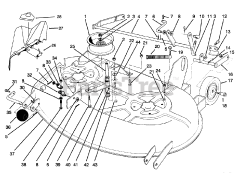 Toro 78226 - Toro 38" Recycler Mower Deck for 260 Series Tractors (SN: 049000001 - 049999999) (1994)