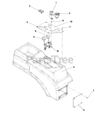 Dixon Ram 44 (968999551) - Dixon 44" Ram Zero-Turn Mower, 26hp Briggs & Stratton (2007) CONSOLE ASSEMBLY