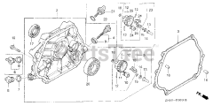 Honda GX270 QXC9/A (GCAB) - Honda Engine, Made in Japan (SN: GCAB-2000001 - GCAB-9999999) CRANKCASE COVER (1)