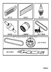 Jonsered LT 2218 A (960410105-02) - Jonsered Lawn Tractor (2010-03)