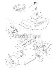 Briggs & Stratton 30546x99A - Briggs & Stratton 30" Lawn Tractor (1998) (AAFES) Steering