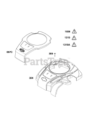Briggs & Stratton 93J02-0039-H5 - Briggs & Stratton Vertical Engine Blower Housing Group